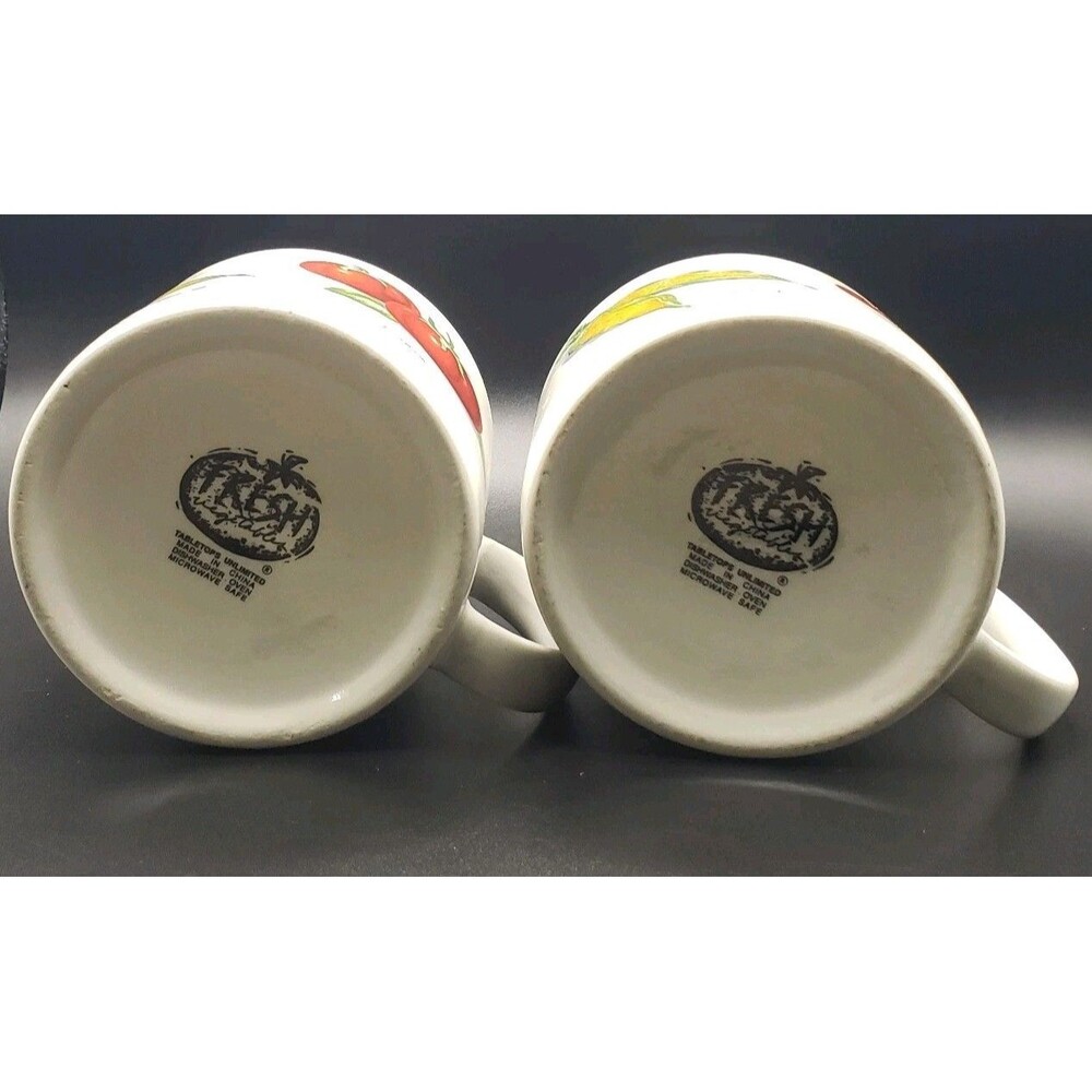 Tabletops Unlimited Fresh Veggies Soup Cup Mug Dishwasher, Oven, Microwave safe! - Picture 3 of 8